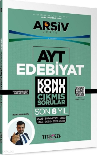 Marka Yayınları 2026 YKS AYT Edebiyat Çıkmış Sorular Son 8 Yıl Konu Ko