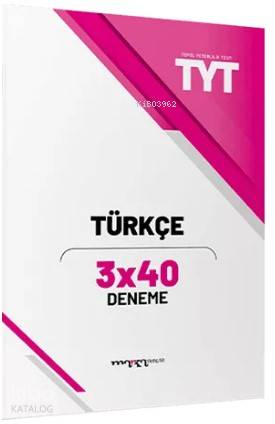 Marka Yayınları TYT Türkçe 3x40 Deneme Marka Yayınları