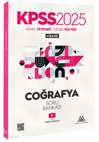 Marsis Yayınları 2025 KPSS Coğrafya Soru Bankası Video Çözümlü