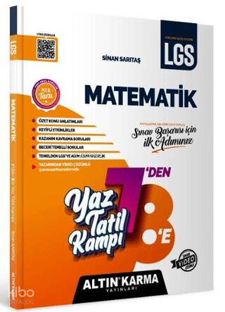 Matematik Yaz Tatil Kampı LGS 7-8. Sınıf Hazırlık | Kolektif | Altın K