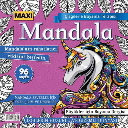Maxi Mandala Çizgilerle Boyama Terapisi 10 | Kolektif | Maxi Yayıncılı
