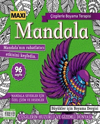 Maxi Mandala Çizgilerle Boyama Terapisi 9 | Bertan Kodamanoğlu | Maxi 