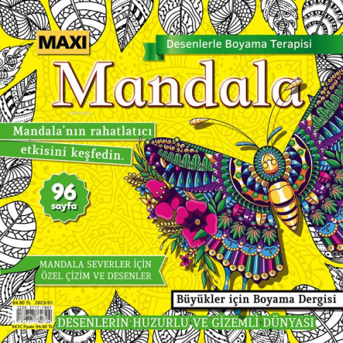 Maxi Mandala Desenlerle Boyama Terapisi 9 | Kolektif | Maxi Yayıncılık