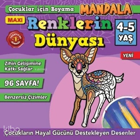 Maxi Renklerin Dünyası Çocuklar İçin Boyama 7