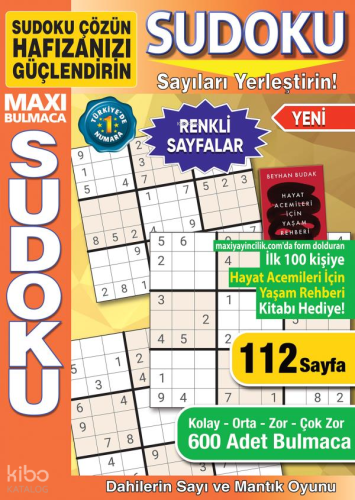Maxi Sudoku Bulmaca 30 | Kolektif | Maxi Yayıncılık