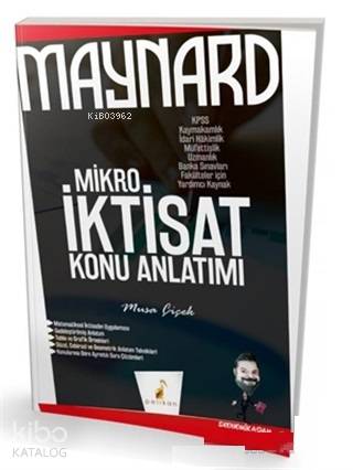 Maynard Mikro İktisat Konu Anlatımı 2019