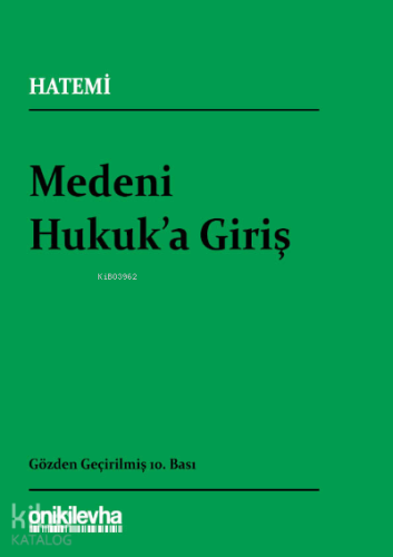Medeni Hukuka Giriş