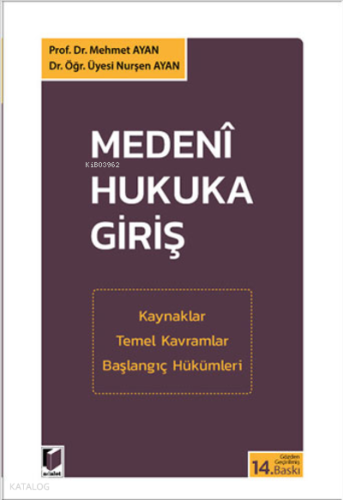 Medeni Hukuka Giriş