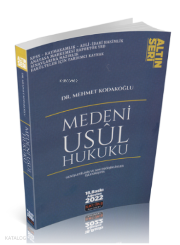 Medeni Usul Hukuku Konu Anlatımlı