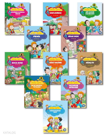 Meraklı Eymen Hikaye Seti (10 Kitap + Değerlendirme Soruları) | Kolekt