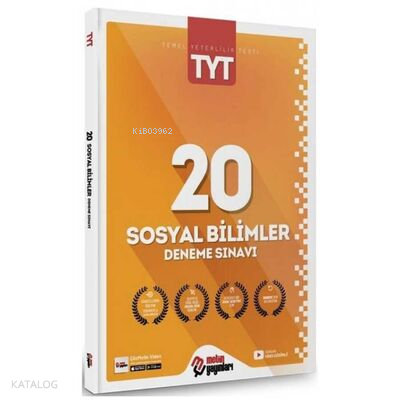 Metin Yayınları TYT Sosyal Bilimler 20 Deneme