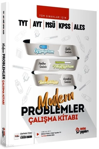 Metin Yayınları YKS TYT AYT MSÜ KPSS ALES Modern Problemler Çalışma Kitabı