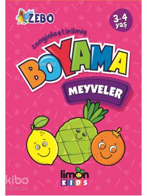 Meyveler Boyama Kitabı  Limon Kids