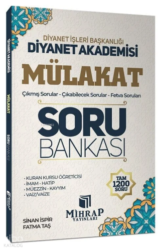 Mihrap Diyanet Akademisi Mülakat Soru Bankası