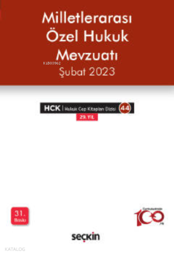 Milletlerarası Özel Hukuk Mevzuatı (Cep)