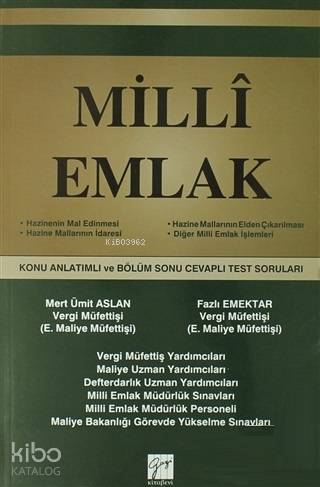 Milli Emlak Konu Anlatımlı ve Bölüm Sonu Cevaplı Test Soruları