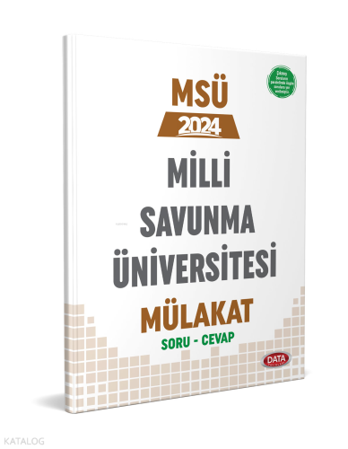 Milli Savunma Üniversitesi (Msü) Mülakat Soru - Cevap | Kolektif | Dat