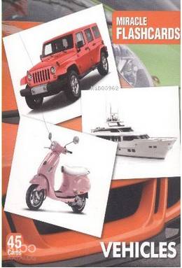 Miracle FlashCards| Vehicles; 45 Cards
