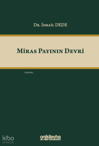 Miras Payının Devri (Ciltli)