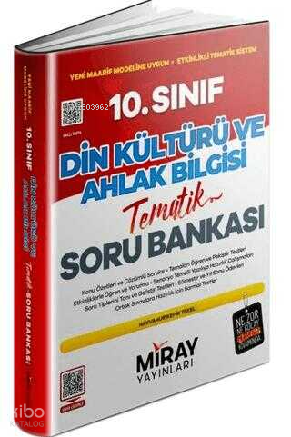 Miray 10. Sınıf Din Kültürü ve Ahlak Bilgisi Konu Özetli Tematik Soru 