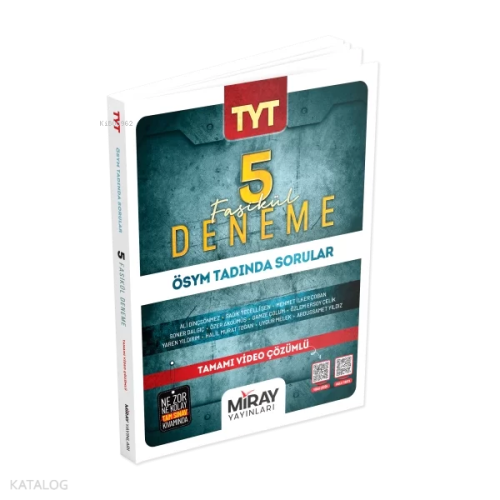 Miray TYT 5 Deneme | Kolektif | Miray Yayınları