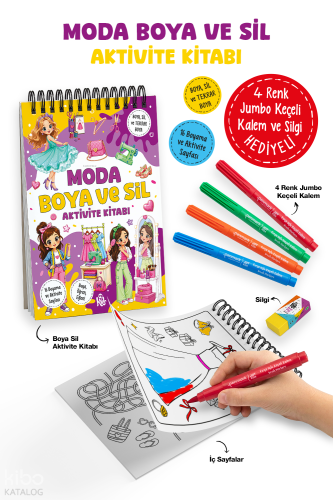 Moda – Boya ve Sil Aktivite Kitabı | Kolektif | Bigkids Yayınları