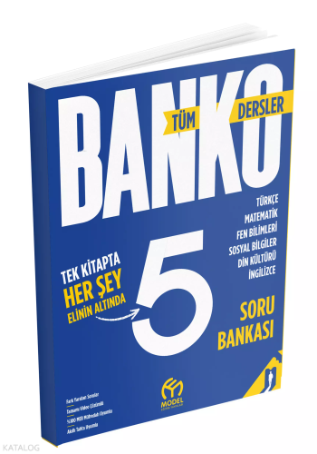 Model Eğitim 5. Sınıf Banko Tüm Dersler Soru Bankası | Kolektif | Mode