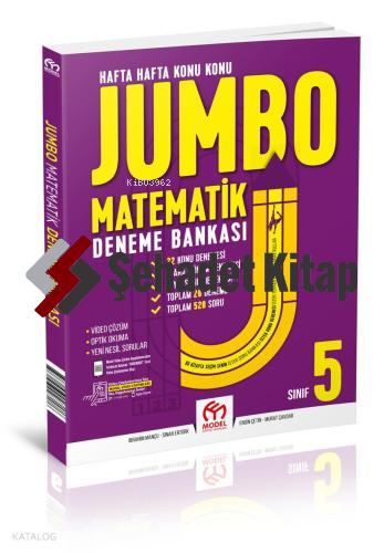 Model Eğitim Yayıncılık 5.Sınıf Jumbo Matematik Deneme | Kolektif | Mo