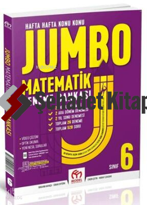 Model Eğitim Yayıncılık 6. Sınıf Jumbo Matematik Deneme Bankası | Kole