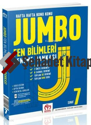 Model Eğitim Yayıncılık 7. Sınıf Jumbo Fen Bilimleri Deneme Bankası