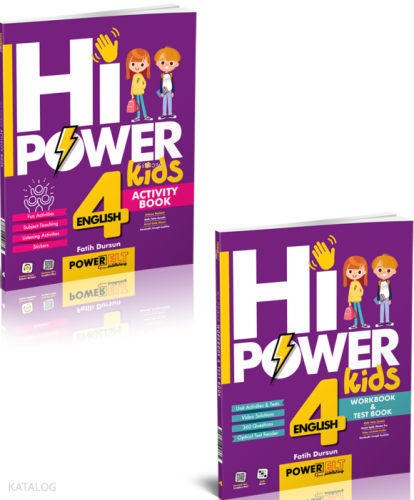Model Eğitim Yayınları 4.Sınıf Hi! Power İngilizce Seti (2 Kitap) | Fa