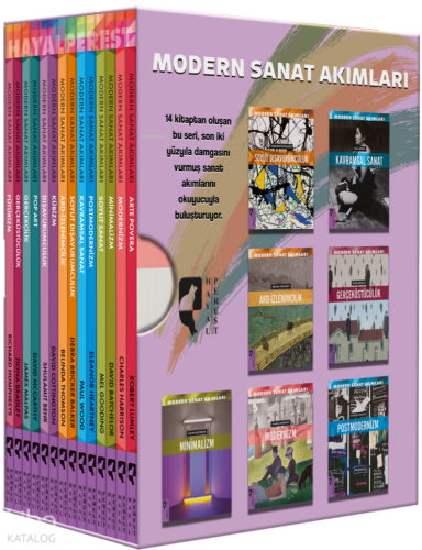 Modern Sanat Akımları Kutulu Set 14 Kitap | Kolektif | HayalPerest Yay