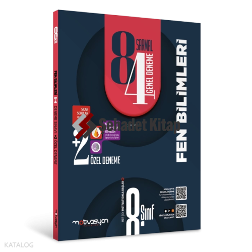 Motivasyon Yayınevi 8. Sınıf 12'li Fen Bilimleri Denemeleri (8 Sarmal-4 Genel+2 Özel Deneme)