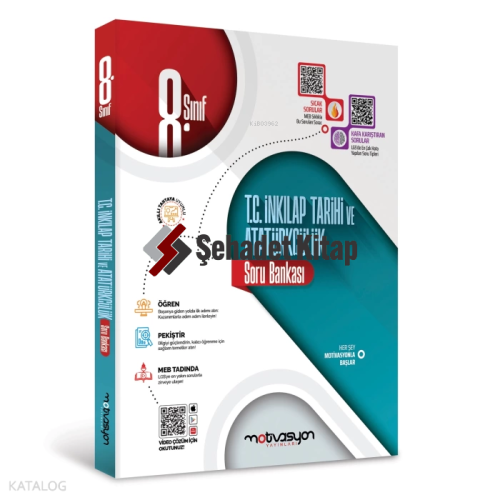 Motivasyon Yayınevi 8. Sınıf TC İnkilap Tarihi ve Atatürkçülük Soru Bankası