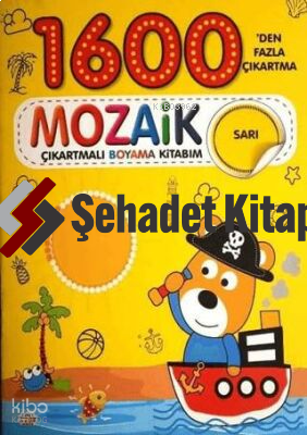 Mozaik Çıkartmalı Boyama Kitabı Sarı 1600'den Fazla Çıkartma | Kolekti