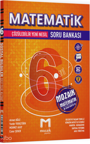 Mozaik Yayınları 6. Sınıf Matematik Soru Bankası | Kolektif | Mozaik Y