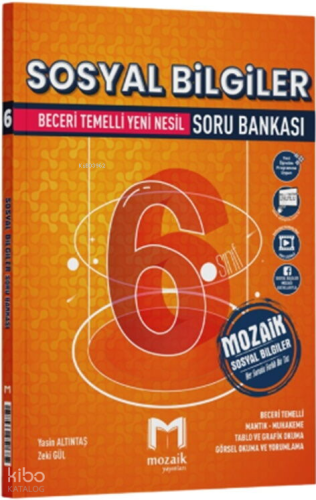 Mozaik Yayınları 6. Sınıf Sosyal Bilgiler Soru Bankası | Kolektif | Mo