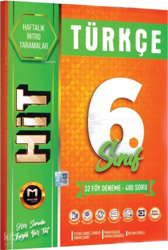 Mozaik Yayınları 6. Sınıf Türkçe HİT 32 Deneme
