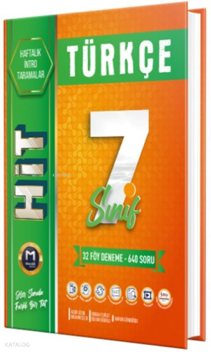 Mozaik Yayınları 7. Sınıf Türkçe HİT 40 Deneme | Kolektif | Mozaik (Ba