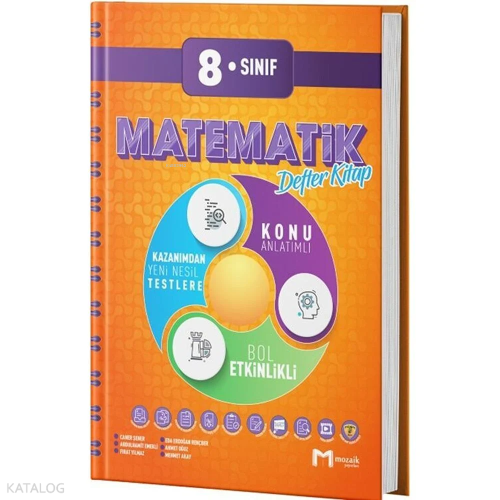 Mozaik Yayınları 8. Sınıf Matematik Mozaik Defter | Kolektif | Mozaik 