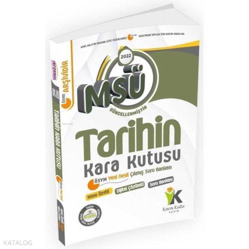 MSÜ Tarihin Kara Kutusu Konu Özetli Dijital Çözümlü Çıkmış Soru Bankası
