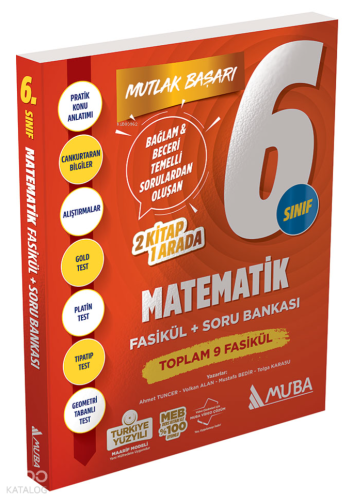 Muba 6. Sınıf Matematik Fasikül+Soru Bankası | Kolektif | Muba Yayınla