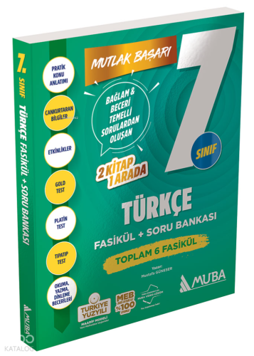 Muba 7. Sınıf Türkçe Fasikül + Soru Bankası | Kolektif | Muba Yayınlar