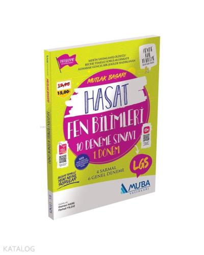 Muba Yayınları 8. Sınıf 1. Dönem LGS Fen Bilimleri Hasat 10 Deneme Sın