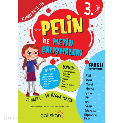 Mucit Yayınları 3. Sınıf Pelin ile Metin Çalışmaları