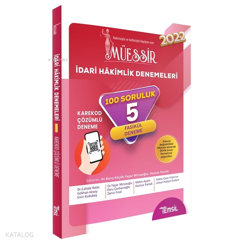 Müessir İdari Hâkimlik Denemeleri Cevaplı | Cahide Bolat | Temsil Kita