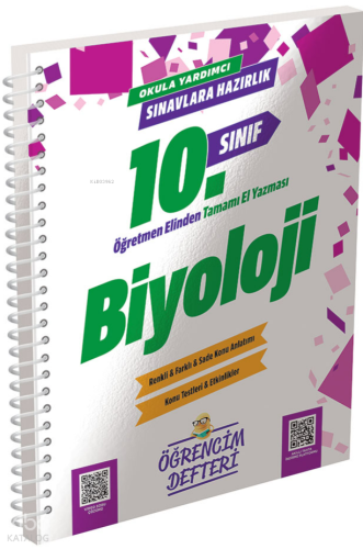 Murat Yayınları 10.Sınıf Biyoloji Öğrencim Defteri