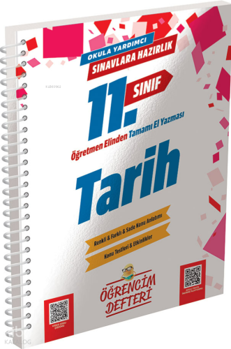 Murat Yayınları 11.Sınıf Tarih Öğrencim Defteri