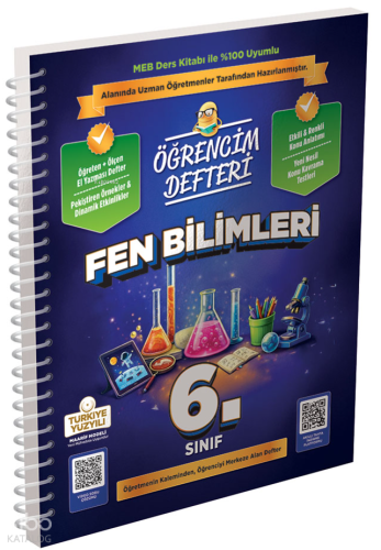 Murat Yayınları 6.Sınıf Fen Bilimleri Öğrencim Defteri | Kolektif | Mu