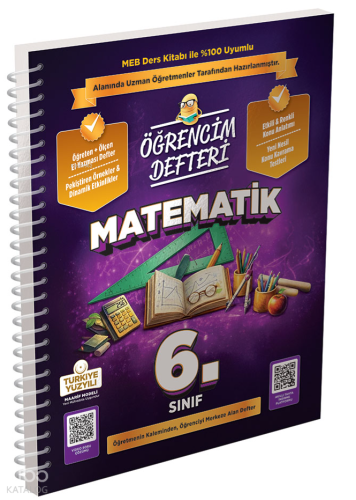 Murat Yayınları 6.Sınıf Matematik Öğrencim Defteri | Kolektif | Murat 